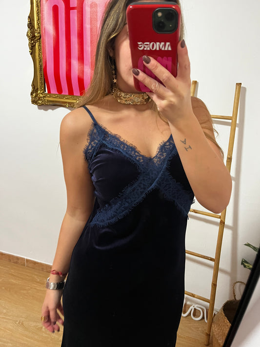 VESTIDO LENCERO TERCIOPELO