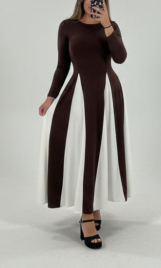 VESTIDO CLARA MARRON