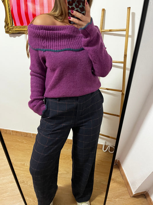 Pantalón pinza rayas