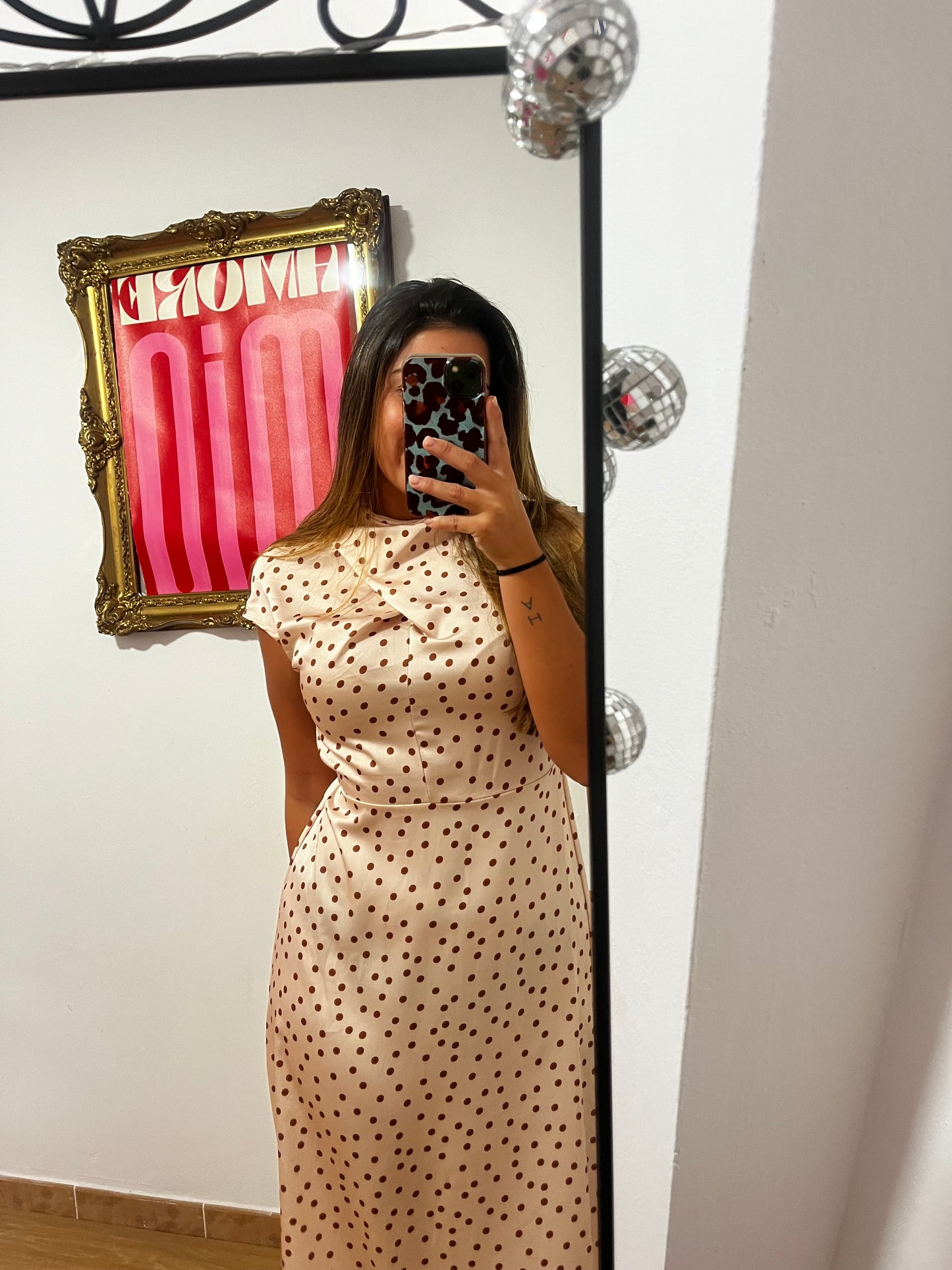 Vestido Carla Beige