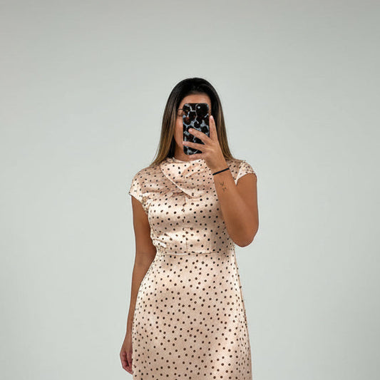 VESTIDO CARLA BEIGE