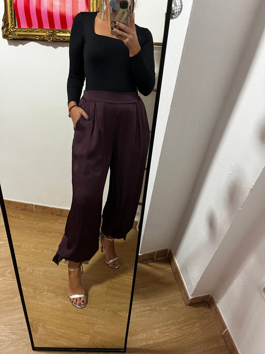 PANTALÓN BOMBACHO VINO