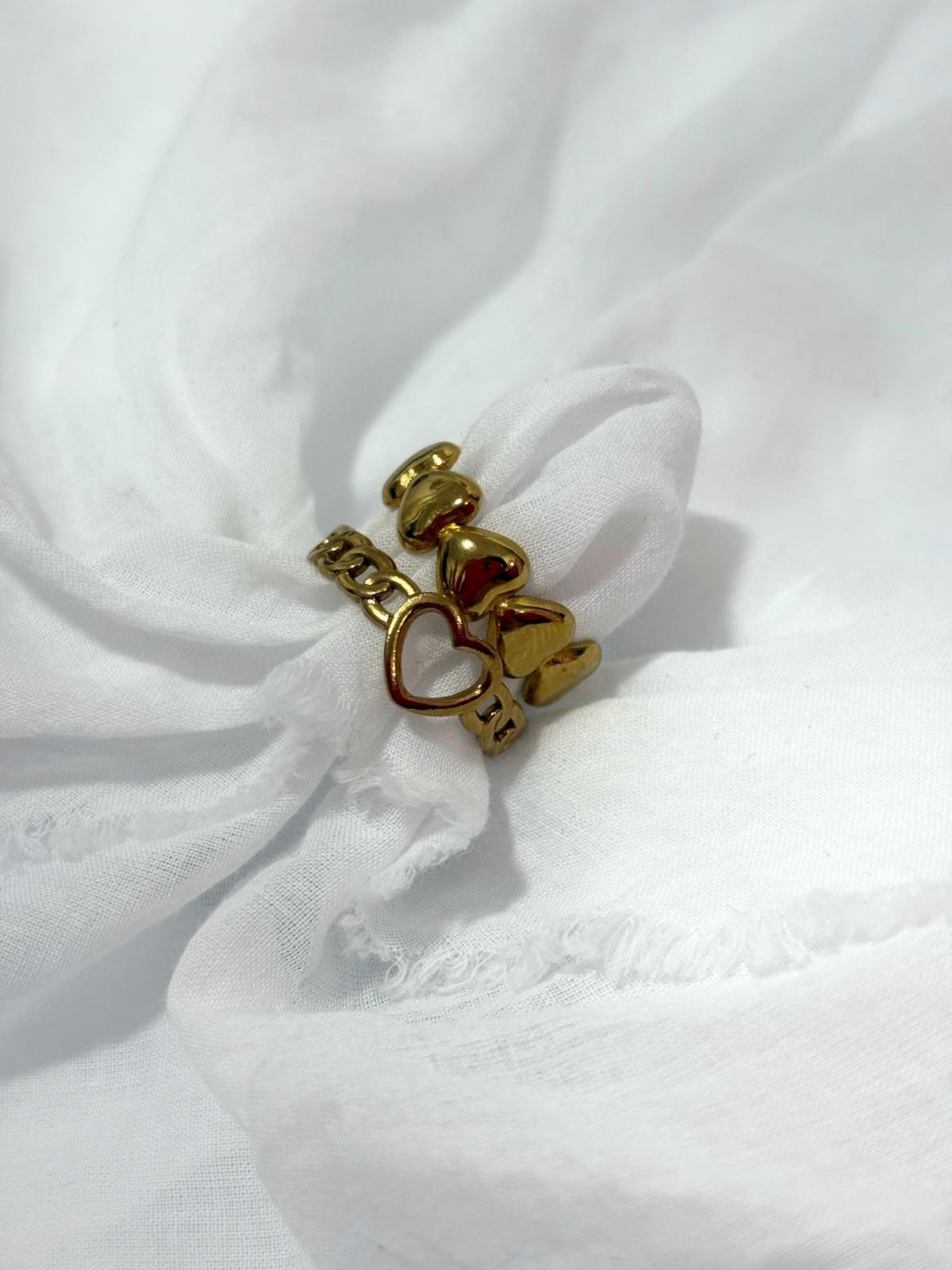 ANILLO DOBLE CORAZON