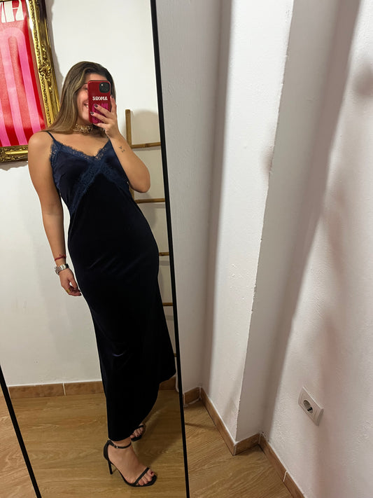 VESTIDO LENCERO TERCIOPELO