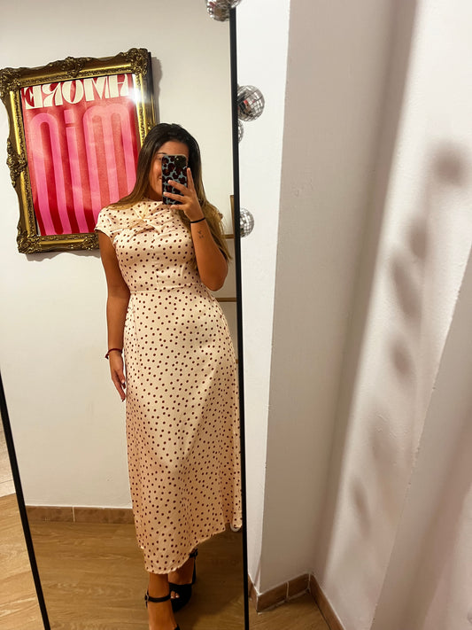 Vestido Carla Beige