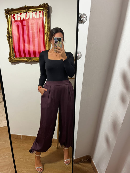 PANTALÓN BOMBACHO VINO