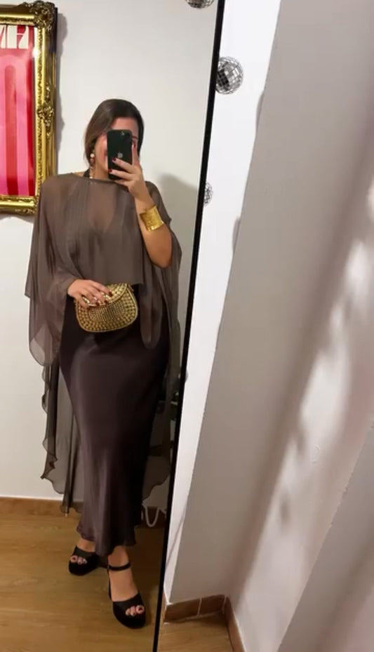 Vestido Iris Marrón