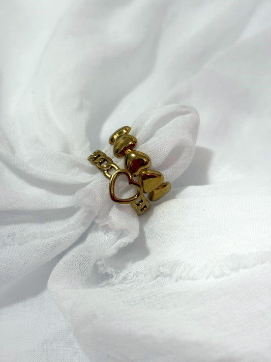 ANILLO DOBLE CORAZON